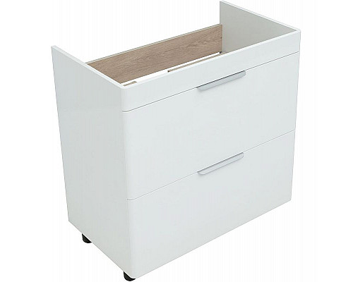 Заказать Тумба под раковину Aquanet Ирис new 80 310154 Белая глянцевая в магазине сантехники Santeh-Crystal.ru