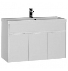 Тумба под раковину Aquanet Латина 100 179637 подвесная Белая