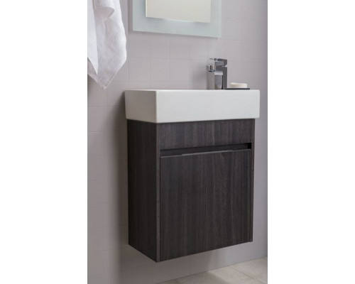 Купить Тумба под раковину Aquanet Лидс 50 182744 подвесная Эвкалипт мистери в магазине сантехники Santeh-Crystal.ru
