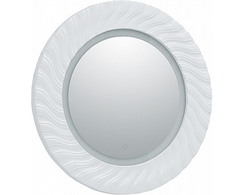 Заказать Зеркало Aquanet Милан 80 241821 с подсветкой Белый глянец в магазине сантехники Santeh-Crystal.ru