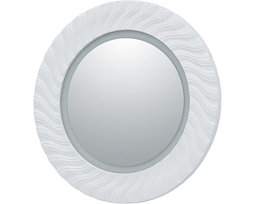 Заказать Зеркало Aquanet Милан 80 241821 с подсветкой Белый глянец в магазине сантехники Santeh-Crystal.ru