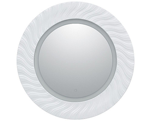 Заказать Зеркало Aquanet Милан 80 241821 с подсветкой Белый глянец в магазине сантехники Santeh-Crystal.ru