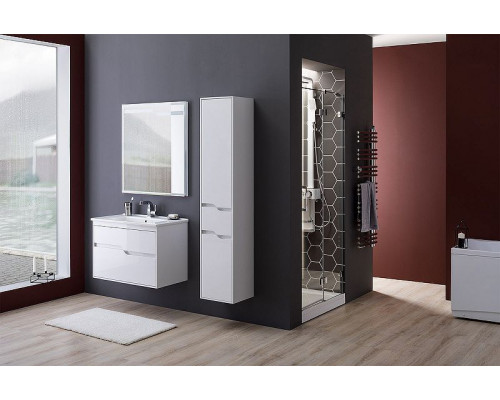 Купить Шкаф пенал Aquanet Модена 35 L 218461 подвесной Белый глянец в магазине сантехники Santeh-Crystal.ru