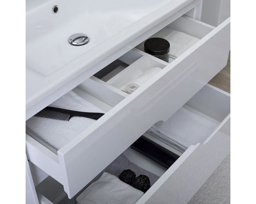 Приобрести Тумба под раковину Aquanet Модена 65 198485 подвесная Белый глянец в магазине сантехники Santeh-Crystal.ru