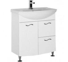 Тумба под раковину Aquanet Моника 75 186770 Белая