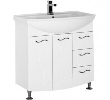 Тумба под раковину Aquanet Моника 85 186771 Белая