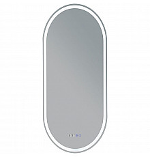 Зеркало Aquanet Монте 45 288969 с подсветкой Белое матовое с сенсорным выключателем