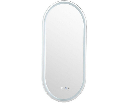 Приобрести Зеркало Aquanet Монте 45 288969 с подсветкой Белое матовое с сенсорным выключателем в магазине сантехники Santeh-Crystal.ru