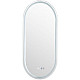 Приобрести Зеркало Aquanet Монте 45 288969 с подсветкой Белое матовое с сенсорным выключателем в магазине сантехники Santeh-Crystal.ru