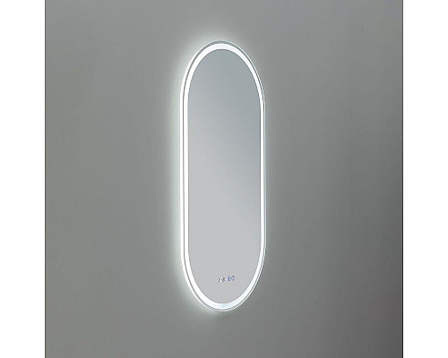 Приобрести Зеркало Aquanet Монте 45 288969 с подсветкой Белое матовое с сенсорным выключателем в магазине сантехники Santeh-Crystal.ru