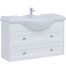 Тумба под раковину Aquanet Монте 105 303999 подвесная Белая матовая