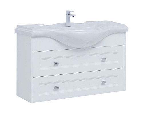 Купить Тумба под раковину Aquanet Монте 105 303999 подвесная Белая матовая в магазине сантехники Santeh-Crystal.ru