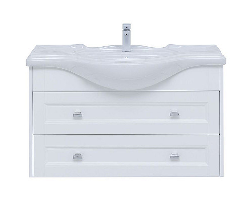 Купить Тумба под раковину Aquanet Монте 105 303999 подвесная Белая матовая в магазине сантехники Santeh-Crystal.ru