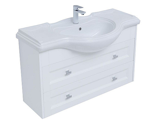 Купить Тумба под раковину Aquanet Монте 105 303999 подвесная Белая матовая в магазине сантехники Santeh-Crystal.ru