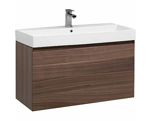 Santeh-Crystal.ru: Тумба с раковиной Aquanet Нью-Йорк 100 213937 подвесная Орех Заказать Тумба с раковиной Aquanet Нью-Йорк 100 213937 подвесная Орех в магазине сантехники Santeh-Crystal.ru
