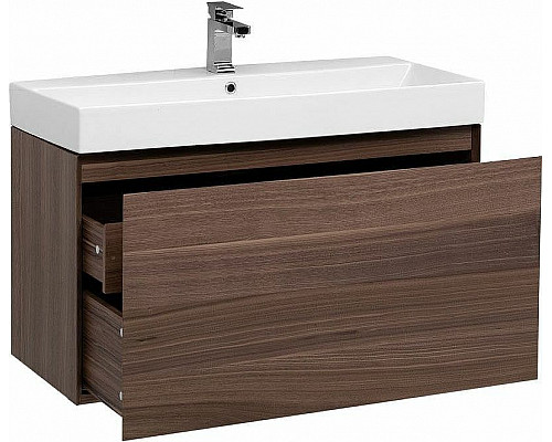 Santeh-Crystal.ru: Тумба с раковиной Aquanet Нью-Йорк 100 213937 подвесная Орех Заказать Тумба с раковиной Aquanet Нью-Йорк 100 213937 подвесная Орех в магазине сантехники Santeh-Crystal.ru