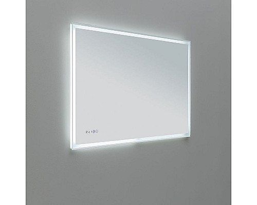 Приобрести Зеркало Aquanet Оптима 120 288968 с подсветкой Белое матовое с сенсорным выключателем в магазине сантехники Santeh-Crystal.ru