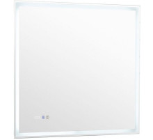 Зеркало Aquanet Оптима 80 288965 с подсветкой Белое матовое с сенсорным выключателем