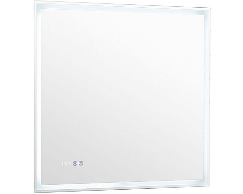 Приобрести Зеркало Aquanet Оптима 80 288965 с подсветкой Белое матовое с сенсорным выключателем в магазине сантехники Santeh-Crystal.ru