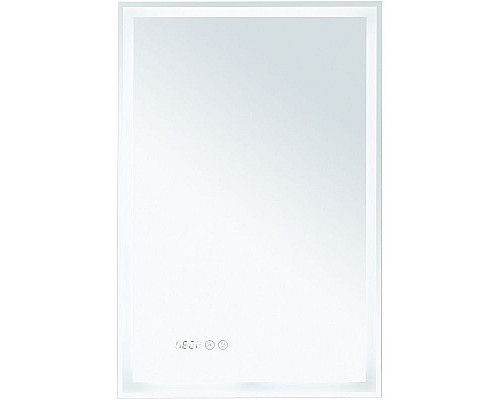 Приобрести Зеркало Aquanet Оптима 50 288962 с подсветкой Белое матовое с сенсорным выключателем в магазине сантехники Santeh-Crystal.ru
