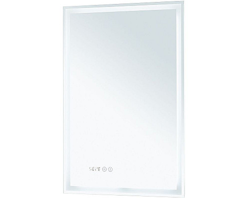 Приобрести Зеркало Aquanet Оптима 50 288962 с подсветкой Белое матовое с сенсорным выключателем в магазине сантехники Santeh-Crystal.ru