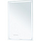Приобрести Зеркало Aquanet Оптима 50 288962 с подсветкой Белое матовое с сенсорным выключателем в магазине сантехники Santeh-Crystal.ru