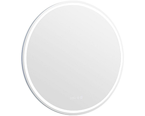 Купить Зеркало Aquanet Оптима 80 304264 с подсветкой с сенсорным выключателем, часами и подогревом в магазине сантехники Santeh-Crystal.ru