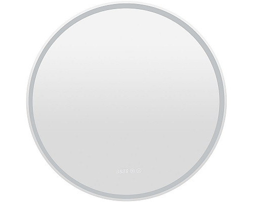 Купить Зеркало Aquanet Оптима 80 304264 с подсветкой с сенсорным выключателем, часами и подогревом в магазине сантехники Santeh-Crystal.ru