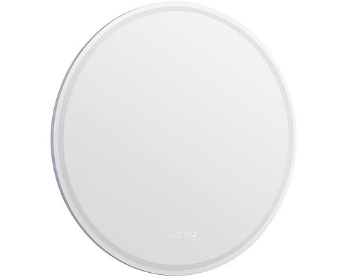 Купить Зеркало Aquanet Оптима 80 304264 с подсветкой с сенсорным выключателем, часами и подогревом в магазине сантехники Santeh-Crystal.ru