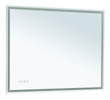 Зеркало Aquanet Оптима 100 288967 с подсветкой Белое матовое с сенсорным выключателем, подогревом и часами