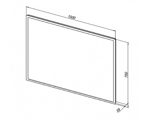 Приобрести Зеркало Aquanet Оптима 100 288967 с подсветкой Белое матовое с сенсорным выключателем, подогревом и часами в магазине сантехники Santeh-Crystal.ru