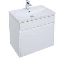 Тумба под раковину Aquanet Палермо 60 203934 подвесная Белый глянец