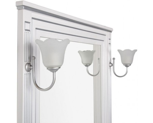 Купить Зеркало Aquanet Паола 90 181769 Белое серебро в магазине сантехники Santeh-Crystal.ru