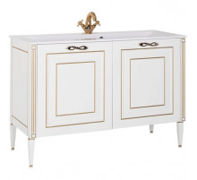 Тумба под раковину Aquanet Паола 120 186114 Белая Золото