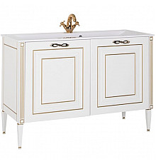 Тумба под раковину Aquanet Паола 120 186114 Белая Золото