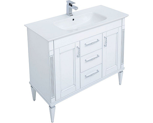 Приобрести Комплект мебели для ванной Aquanet Селена 120 233127 Белый Серебро в магазине сантехники Santeh-Crystal.ru