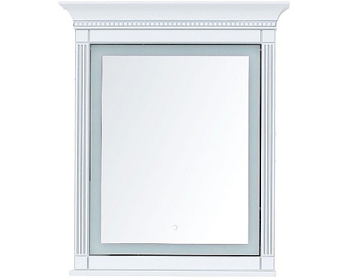 Купить Зеркало Aquanet Селена 70 246509 с подсветкой с сенсорным выключателем Белое в магазине сантехники Santeh-Crystal.ru