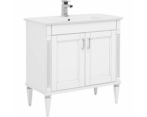 Заказать Тумба под раковину Aquanet Селена 70 246511 Белая Серебро в магазине сантехники Santeh-Crystal.ru