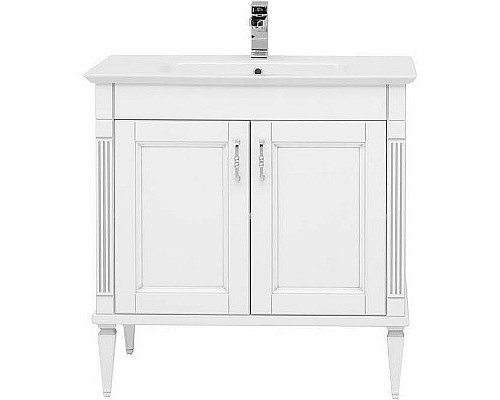 Заказать Тумба под раковину Aquanet Селена 70 246511 Белая Серебро в магазине сантехники Santeh-Crystal.ru