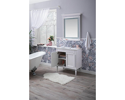 Заказать Тумба под раковину Aquanet Селена 70 246511 Белая Серебро в магазине сантехники Santeh-Crystal.ru