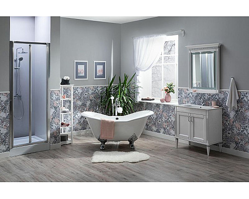 Заказать Тумба под раковину Aquanet Селена 70 246511 Белая Серебро в магазине сантехники Santeh-Crystal.ru