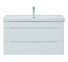 Тумба под раковину Aquanet София 100 274116 подвесная Белый глянец