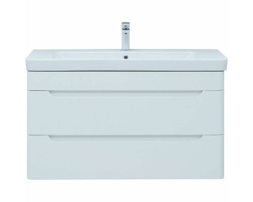 Приобрести Тумба под раковину Aquanet София 100 274116 подвесная Белый глянец в магазине сантехники Santeh-Crystal.ru