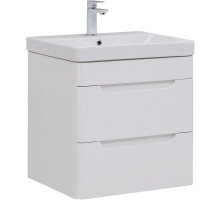 Тумба под раковину Aquanet София 60 288905 подвесная Белый глянец