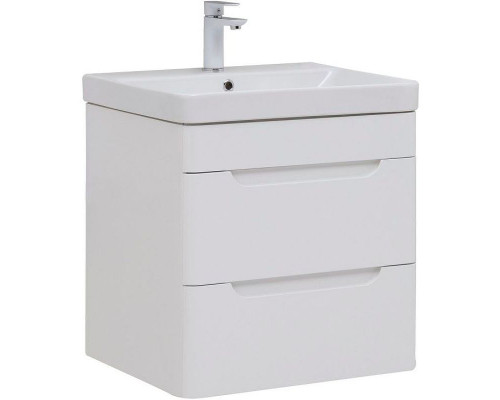 Купить Тумба под раковину Aquanet София 60 288905 подвесная Белый глянец в магазине сантехники Santeh-Crystal.ru