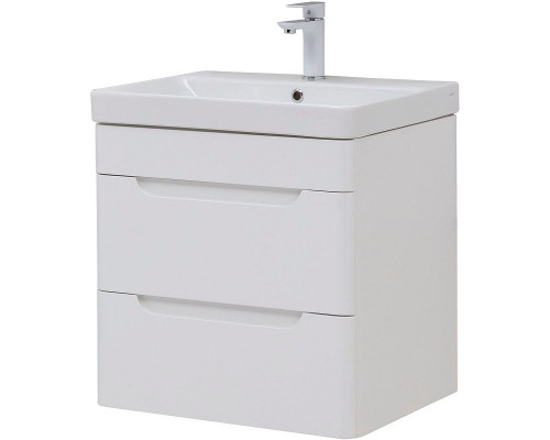 Купить Тумба под раковину Aquanet София 60 288905 подвесная Белый глянец в магазине сантехники Santeh-Crystal.ru