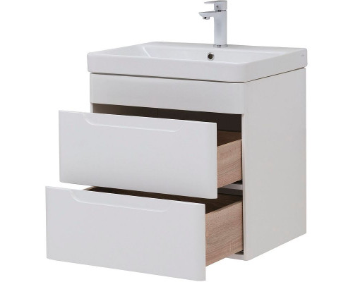 Купить Тумба под раковину Aquanet София 60 288905 подвесная Белый глянец в магазине сантехники Santeh-Crystal.ru