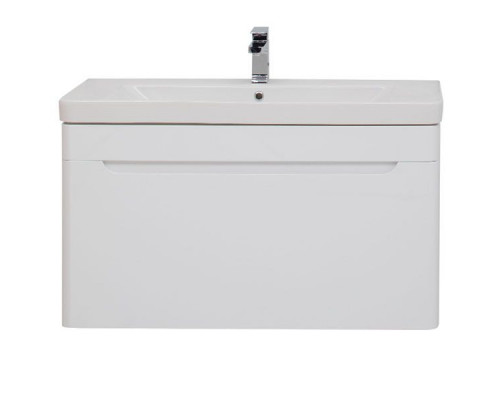 Заказать Тумба под раковину Aquanet София 105 199870 подвесная Белый глянец 199870 в магазине сантехники Santeh-Crystal.ru