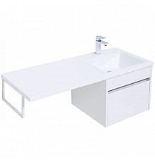 Тумба под раковину Aquanet Токио 110 236915 подвесная Белая