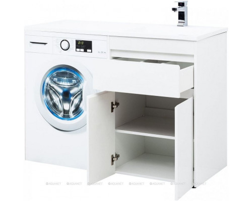 Приобрести Тумба под раковину Aquanet Токио 120 237745 Белая в магазине сантехники Santeh-Crystal.ru